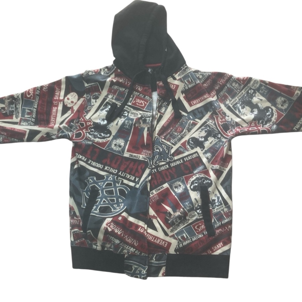 Rare Vintage Eminem Shady Records Ltd Hoodie All Over Print Size Large